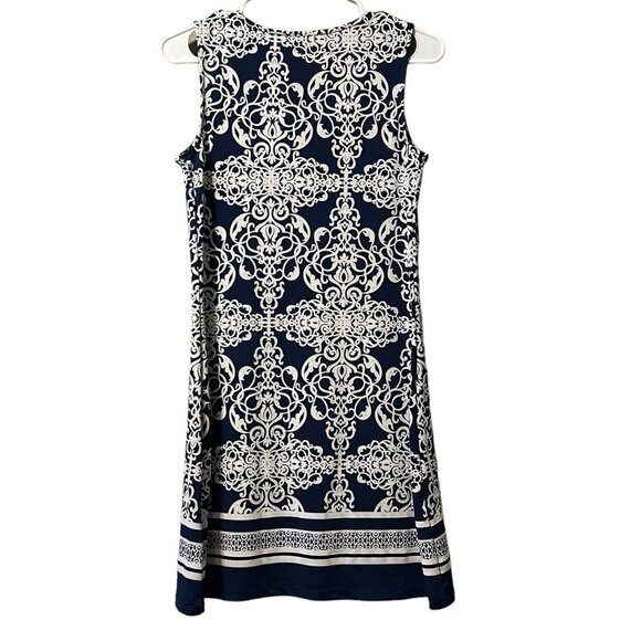 Haani Dress‎ Women Size Small Petite  Sleeveless Textured Preppy Classic - Picture 2 of 7